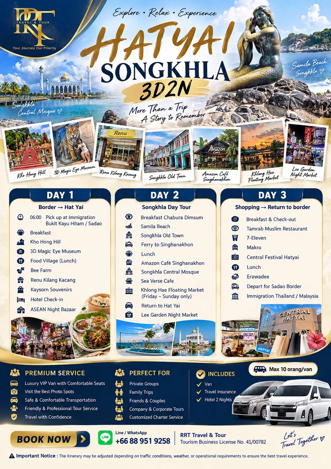 Hat Yai – Songkhla 3D2N